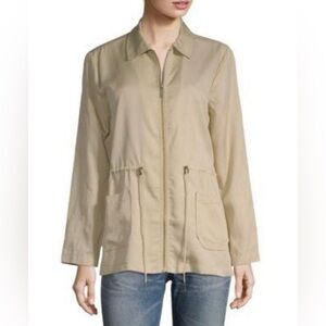 Sanctuary Women’s Drawstring Utility Jacket in Sandstone Size Small
